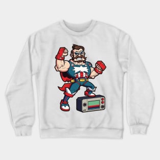 Vintage comic book hero Crewneck Sweatshirt